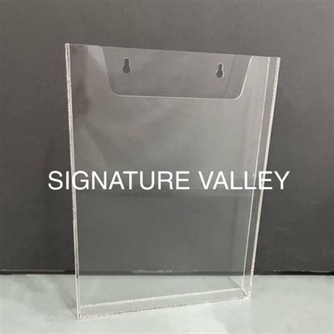 Acrylic A4 A5 Wall Mounted Document Brochure Holder A009 Shopee Malaysia