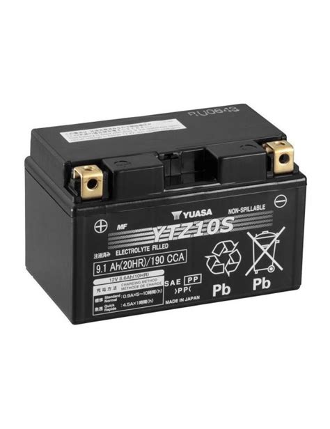 Yuasa Ytz S V Ah Motorcycle Battery