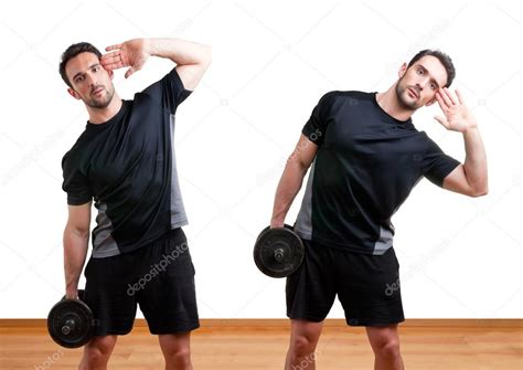 Dumbbell Side Bend — Stock Photo © ruigsantos #27328033