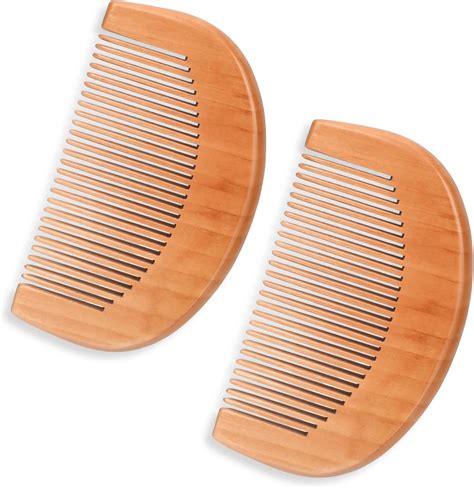 Amazon Mozeat Lens Natural Peach Wood Comb Pack Mini Wooden