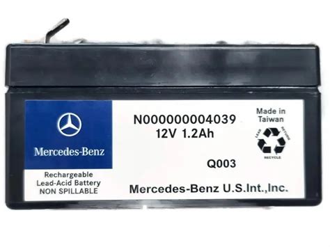 Auxiliary Battery Mercedes Benz 12V 1 2Ah Geparden No