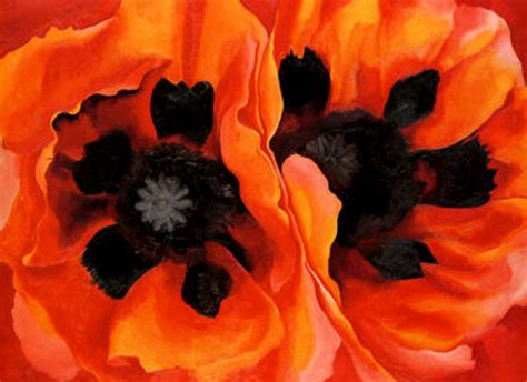 Oriental Poppies By Georgia O Keeffe Oil On Canvas