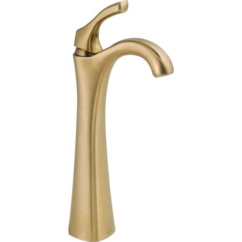 Delta Addison Single Hole 1 Handle High Arc Bathroom Faucet In Bronze With Lever Handle The