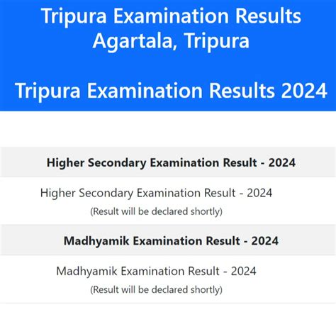 Tripura Board Result 2024 Class 10 12 OUT Live Updates TBSE