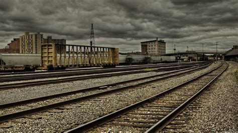 H.D. Wallpapers: Railway Train Station HD Wallpaper