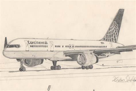 Boeing 757 Drawing By Kmsaircraftart On Deviantart