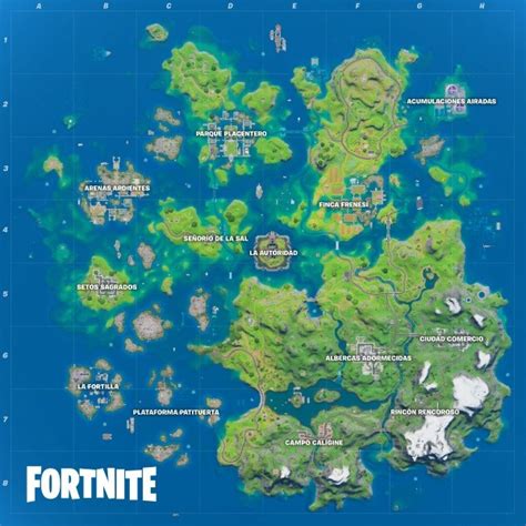 Nuevo Mapa Y Ubicaciones De La Temporada 3 De Fortnite Capítulo 2