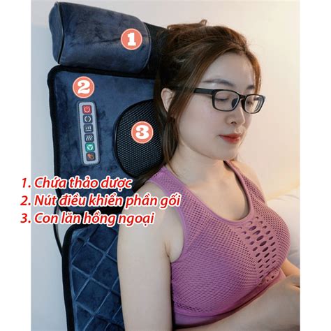 Mua Đệm Massage Toàn Thân Thảo Dược Jvj Jh Cd8 đa Năng Hỗ Trợ Giảm đau Mỏi Lưng Vai Gáy Bảo