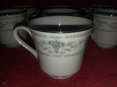 7 Diane Fine Porcelain China Teacoffee Footed Cups Japan 3 Tall X 3