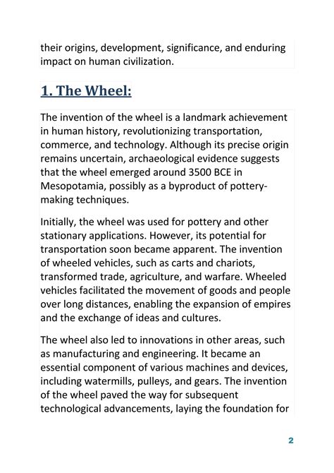 SOLUTION: The history of famous inventions essay - Studypool