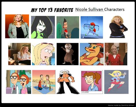 My Top 13 Favorite Nicole Sullivan Characters By Mileymouse101 On