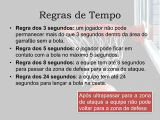Regra Dos 8 Segundos No Basquete - Basquete, regras e fundamentos | PPTX