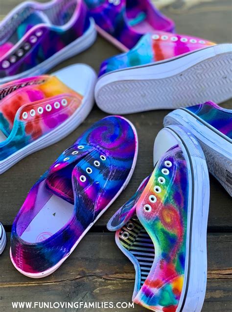 Diy Sharpie Tie Dye Shoes Fun Loving Families