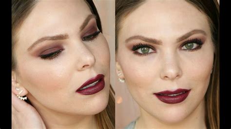 Fall Makeup Tutorial Plum Matte Smokey Eye Youtube