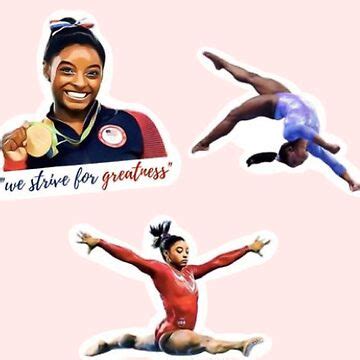 Simone Biles Simone Biles Goat Paris Olympics Games Sticker For Sale