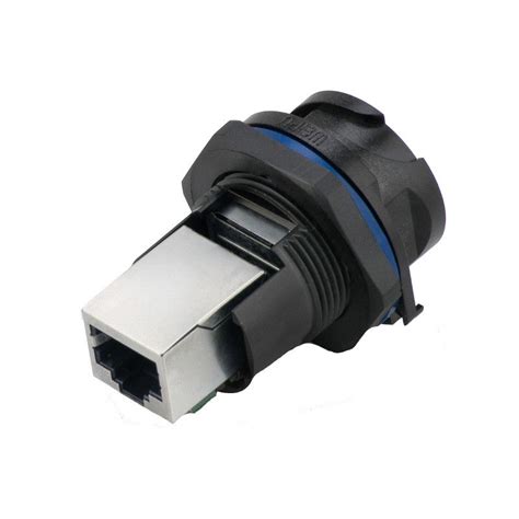 Weipu Rj45f71 Ethernet Rj45 Data Connector Female Ip67 Panel