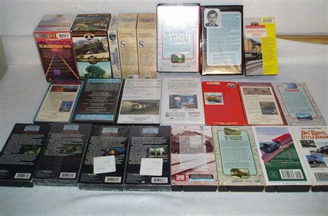 Lot Of 31 Train Vhs Tapes Models Locomotives Travel Setup And More