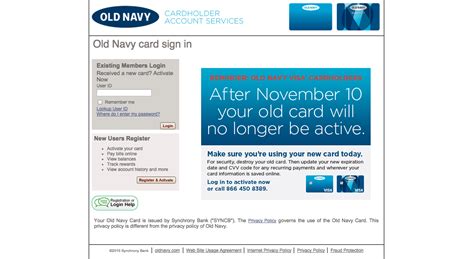 Old Navy Visa Credit Card Login | Make a Payment