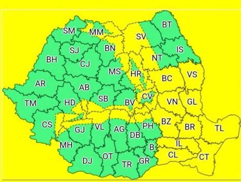 Alerta METEO ANM Anunta Cod Galben De Vijelii Si Viscol Noutati Info