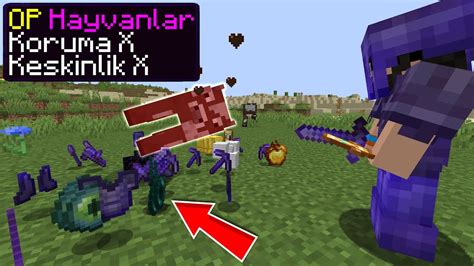 Minecraft ama MOBLAR EN GÜÇLÜ EŞYALAR VERİYOR YouTube