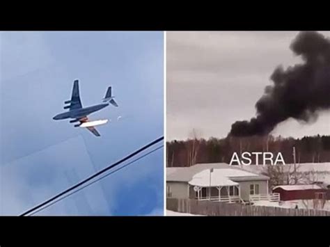 In Un Video In Momento In Cui Un Aereo Militare Precipita In Russia