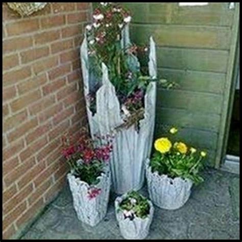 Diy Cement Cloth Planter Garden Crafts Garden Projects Diy Garden Garden Ideas Patio Ideas