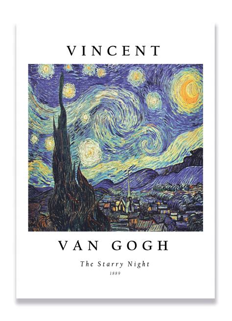 Plakat Van Gogh Starry Night Obraz Bez Ramy 50x70 13747716021 Allegro Pl