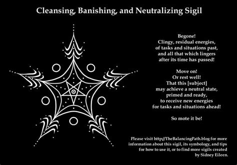 Cleansing Banishing And Neutralizing Sigil By Sidney Eileen