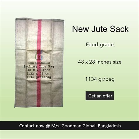 Jute Gunny Bags X Cm G Burlap Sack Food Grade Empty Bag Sacks