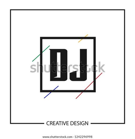 Initial Letter Dj Logo Template Design Stock Vector Royalty Free