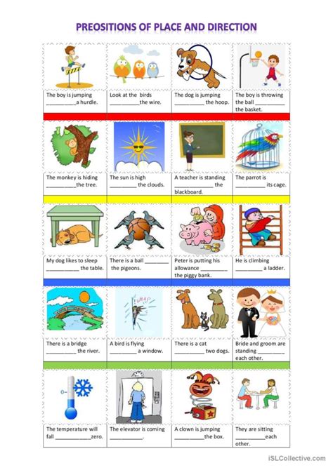 Prepositions Of Place And Directions English Esl Worksheets Pdf And Doc