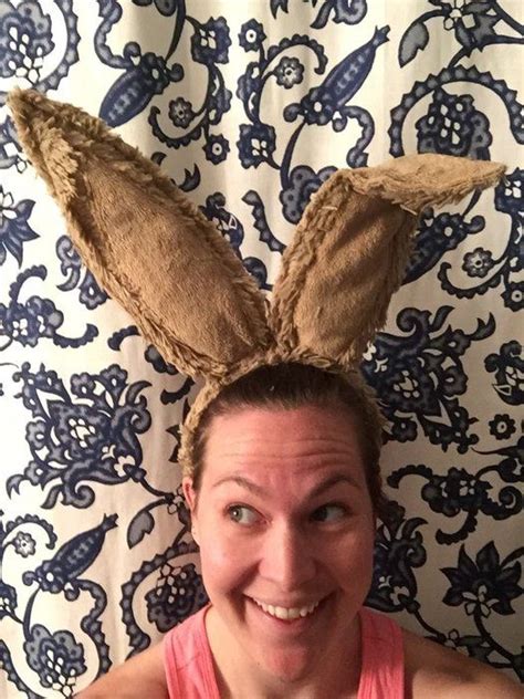 Diy March Hare Ears Alice In Wonderland Hares Ear Alice In