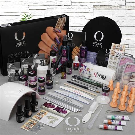 Kit Uñas Qbexa Prokit Organic Nails Lámpara Uvled Point Gel 2 160