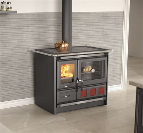 Cucine A Legna Rosa Xxl Steel La Nordica Extraflame