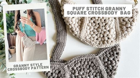 Granny Square Crossbody Bag Crochet Pattern Youtube