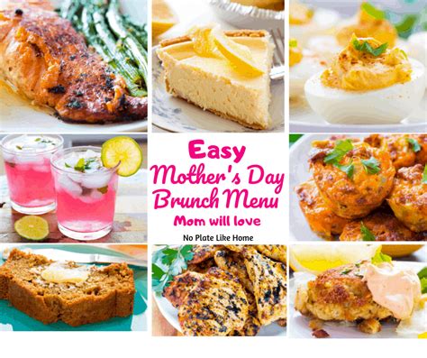 Easy Mothers Day Brunch Menu Mom Will Love No Plate Like Home