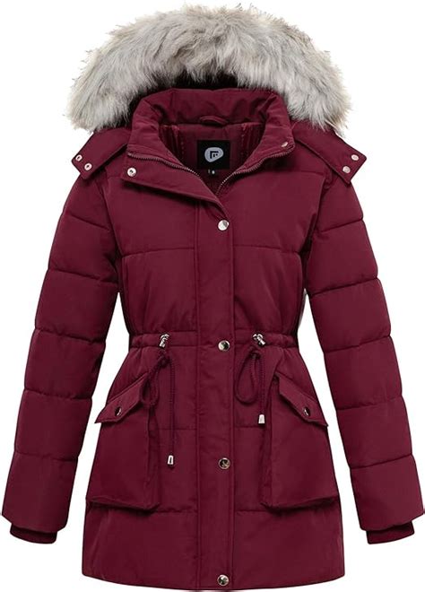 Poonyfesh Women S Winter Hooded Waterproof Coat