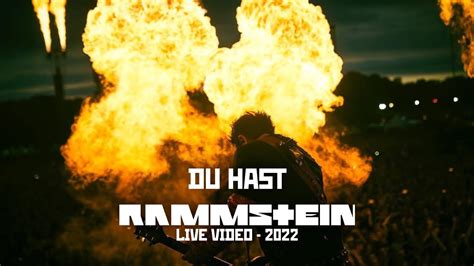 Rammstein Du Hast Live Video 2022 Stadium Tour YouTube