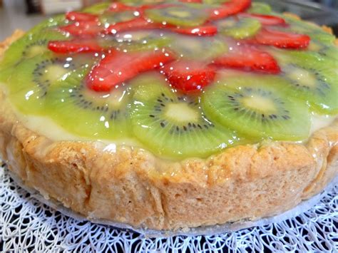 Tarta De Frutas Y Crema Pastelera Un Postre Delicioso