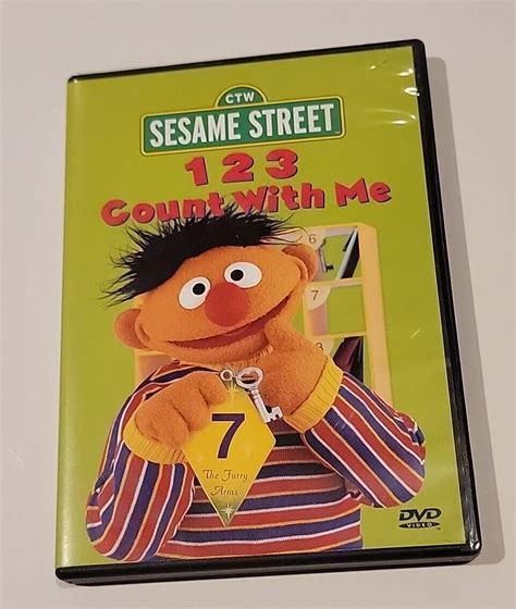 Sesame Street 123 Count With Me Dvd Ernie Learning To Count Video Music 74644991994 Ebay