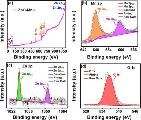 A XPS Analysis Survey Spectrum Of Synthesized ZnO MnO Sample The