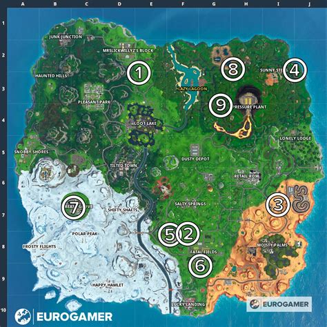 Fortnite Secret Battle Star Locations From Season X Loading Screens