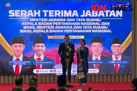 Gelar Sertijab Ahy Titipkan Atr Bpn Ke Nusron Wahid