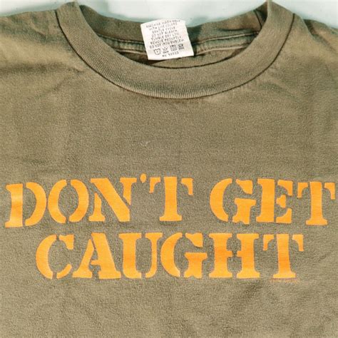 Vintage Humorous Funny T Shirt Tee Size Youth XL - Don't Get Caughtの