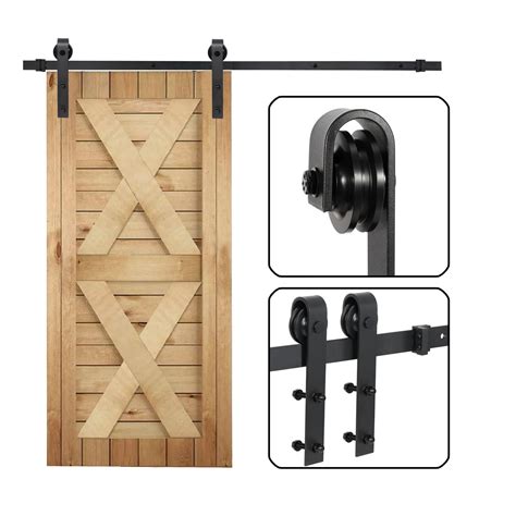 Sliding Barn Door Hardware Kit Ft Modern Closet Hang Style Track