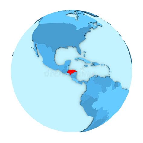 Honduras On Globe Stock Illustration Illustration Of South