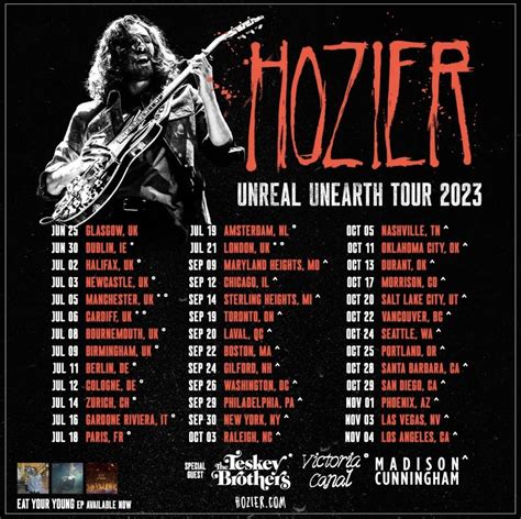 Hozier 2023 Tour Dates Hozier Tours Sterling Heights