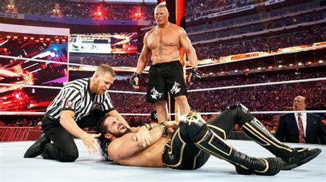 Original Plans For Seth Rollins And Brock Lesnar At WWE WrestleMania 35