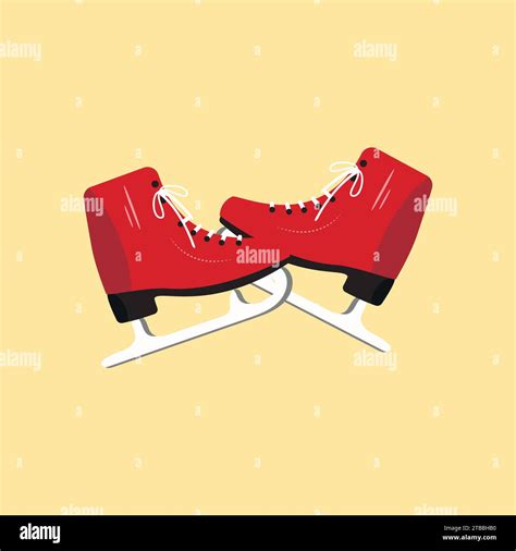 Ice Skates Icon Set Flat Set Of Ice Skates Vector Icons For Web Design Winter Sports Shoe Pair