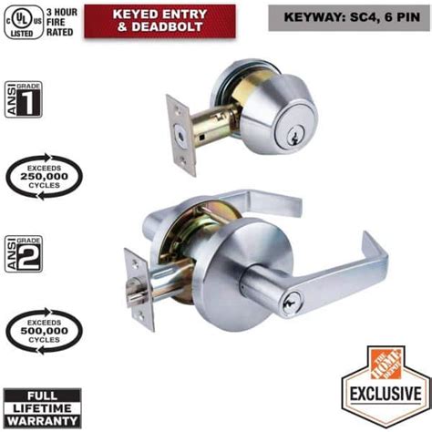 Universal Hardware Heavy Duty Commercial Ansi Grade Entry Lever And